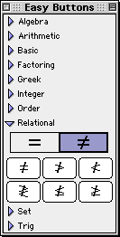 Relational Easy Buttons - Negated Relations